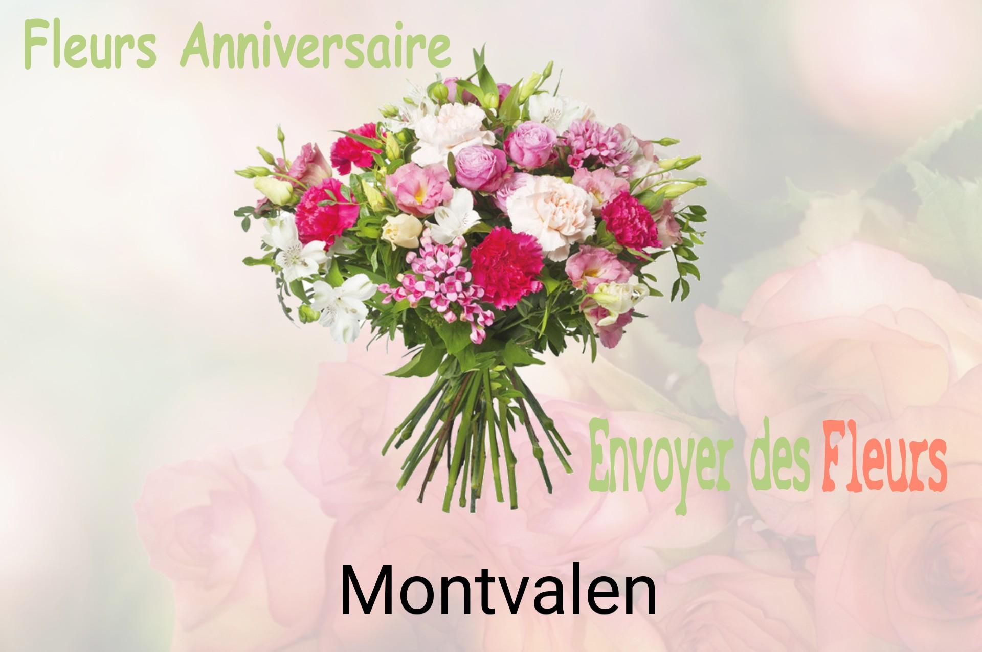 Bouquet de fleurs d’anniversaire livré à Montvalen